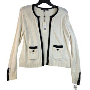 Robert Kitchen Open Front Cardigan Size Large Wool Alpaca Blend Designer